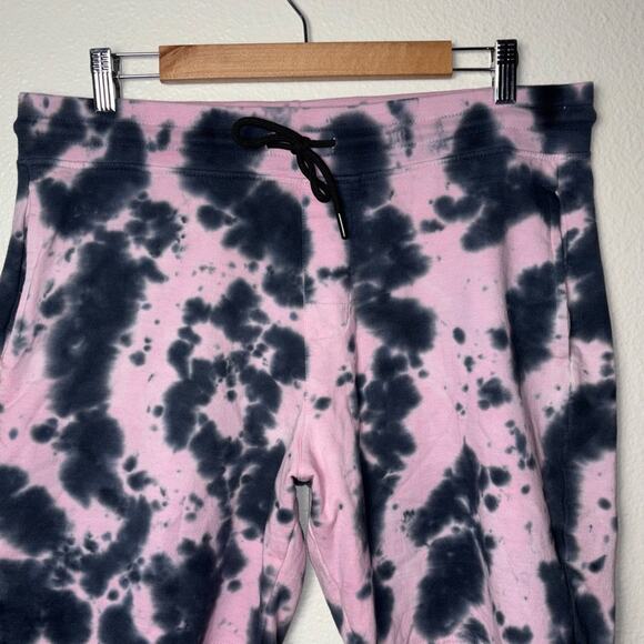 WXYZ Athletic Sweat Shorts Black and Pink Tie Dye Men's Size Large Loungewear - Picture 5 of 16